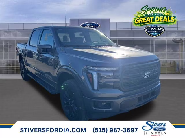 2025 Gray Metallic Ford F-150 Lariat 4X4 Truck