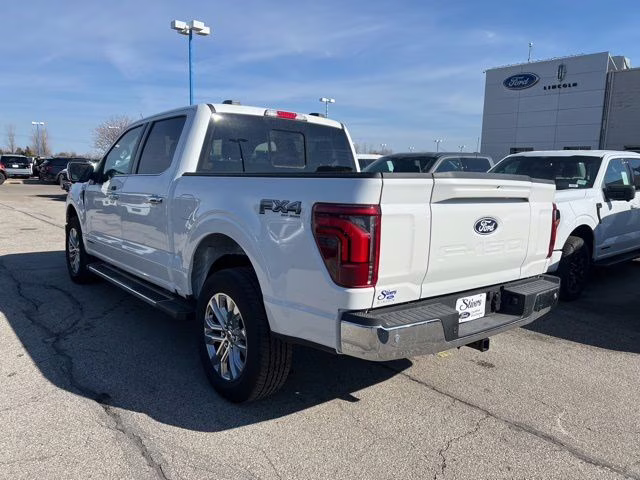 2025 White Metallic Ford F-150 Lariat 4X4 Truck