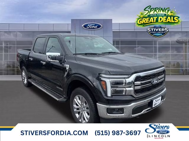 2025 Black Metallic Ford F-150 Lariat 4X4 Truck