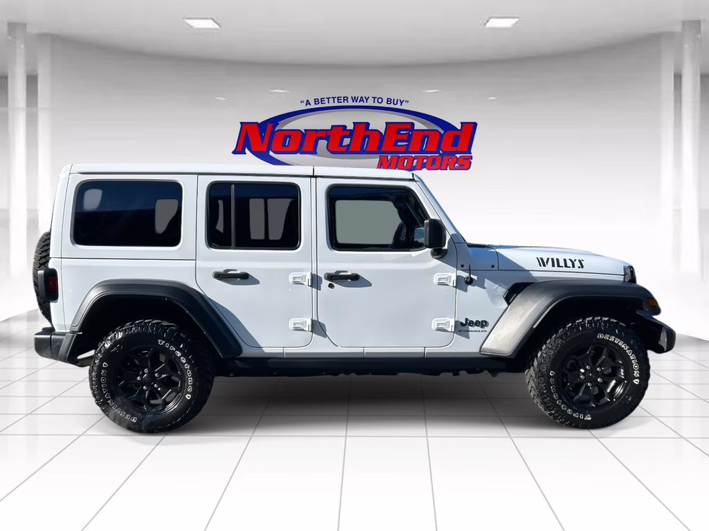 2023 Bright White Clearcoat Jeep Wrangler Base 4xe 4X4 SUV