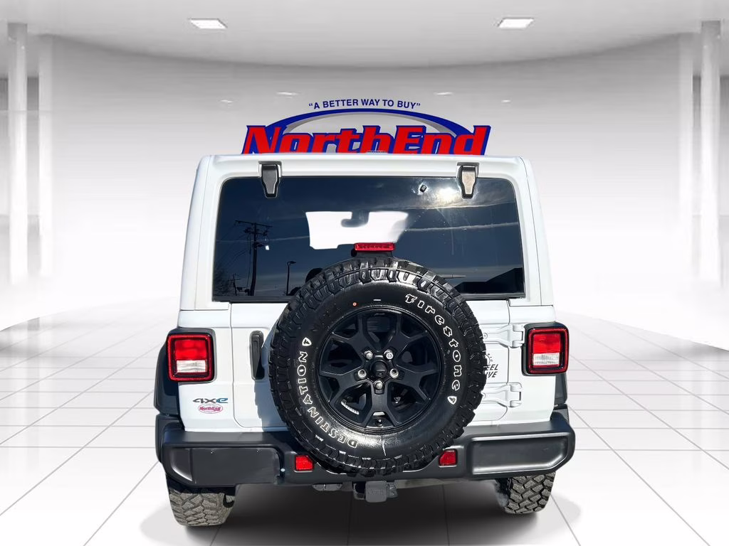 2023 Bright White Clearcoat Jeep Wrangler Base 4xe 4X4 SUV