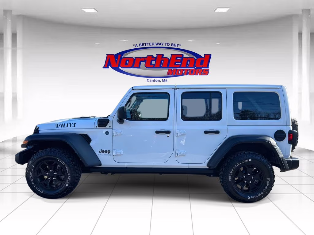 2023 Bright White Clearcoat Jeep Wrangler Base 4xe 4X4 SUV
