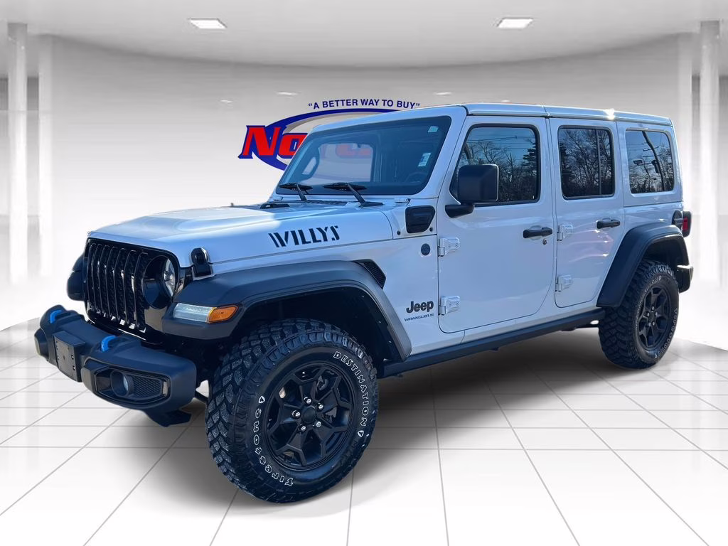 2023 Bright White Clearcoat Jeep Wrangler Base 4xe 4X4 SUV