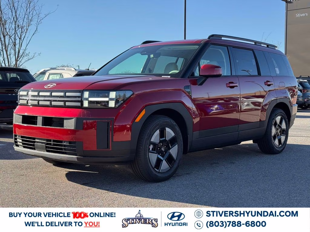 2026 Ultimate Red Hyundai Santa Fe Hybrid SEL FWD SUV