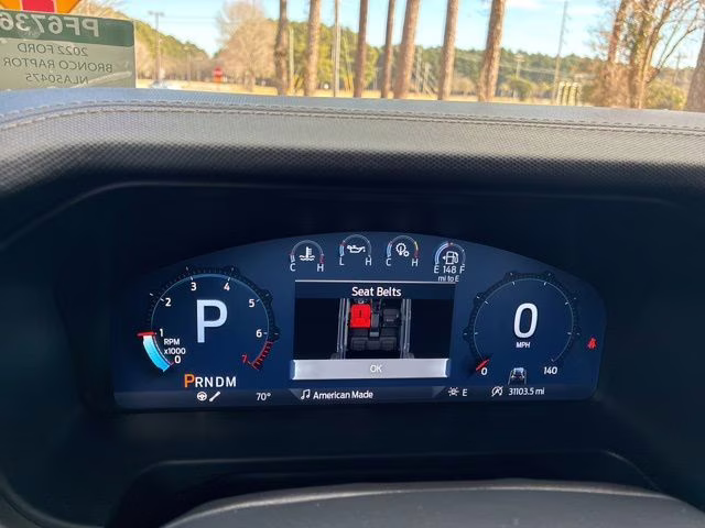 2022 Blue Metallic Ford Bronco Raptor 4X4 SUV