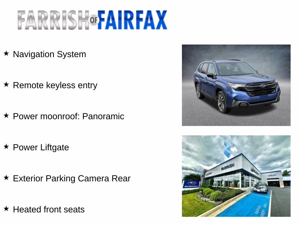 2026 Daybreak Blue Pearl Subaru Forester Touring AWD SUV