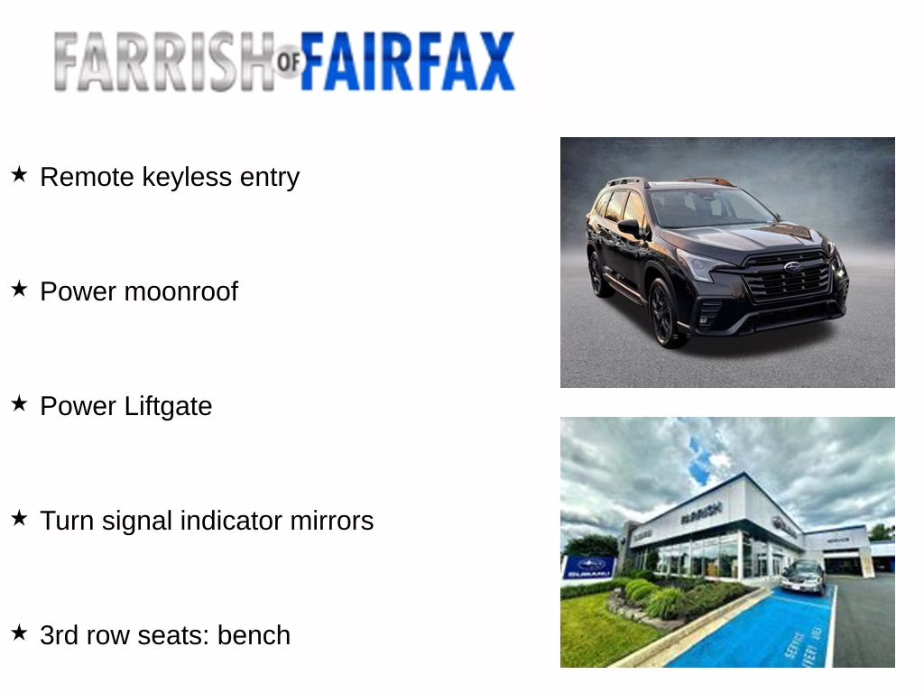 2026 Crystal Black Silica Subaru Ascent Onyx Edition Touring AWD SUV