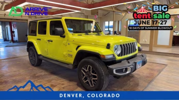 2024 Yellow Jeep Wrangler 4 Door Sahara Sport Utility 4D 4X4