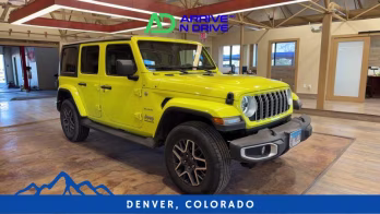 2024 Yellow Jeep Wrangler 4 Door Sahara Sport Utility 4D 4X4