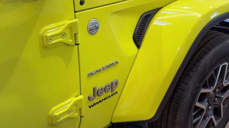 2024 Yellow Jeep Wrangler 4 Door Sahara Sport Utility 4D 4X4
