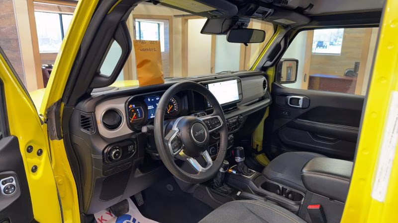2024 Yellow Jeep Wrangler 4 Door Sahara Sport Utility 4D 4X4