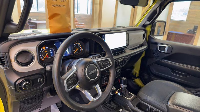 2024 Yellow Jeep Wrangler 4 Door Sahara Sport Utility 4D 4X4