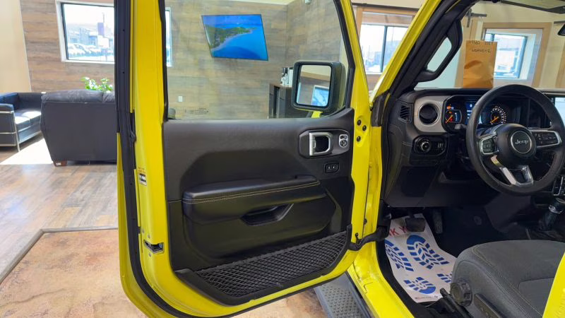 2024 Yellow Jeep Wrangler 4 Door Sahara Sport Utility 4D 4X4