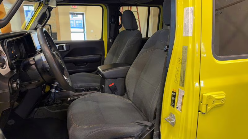 2024 Yellow Jeep Wrangler 4 Door Sahara Sport Utility 4D 4X4