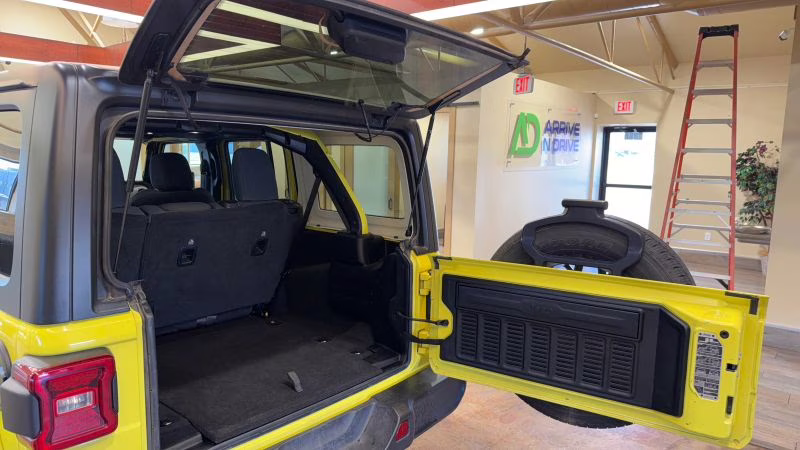 2024 Yellow Jeep Wrangler 4 Door Sahara Sport Utility 4D 4X4