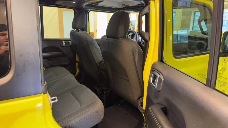 2024 Yellow Jeep Wrangler 4 Door Sahara Sport Utility 4D 4X4