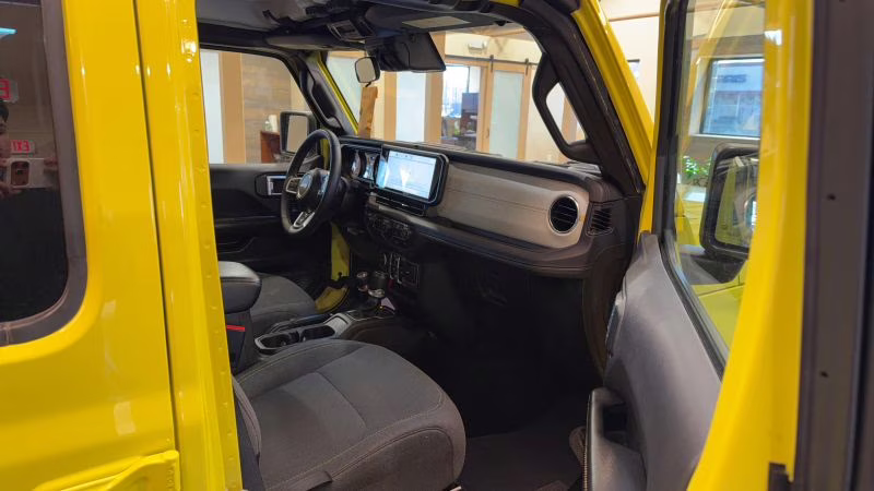 2024 Yellow Jeep Wrangler 4 Door Sahara Sport Utility 4D 4X4