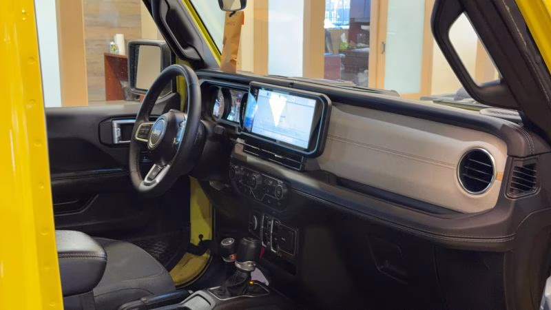 2024 Yellow Jeep Wrangler 4 Door Sahara Sport Utility 4D 4X4