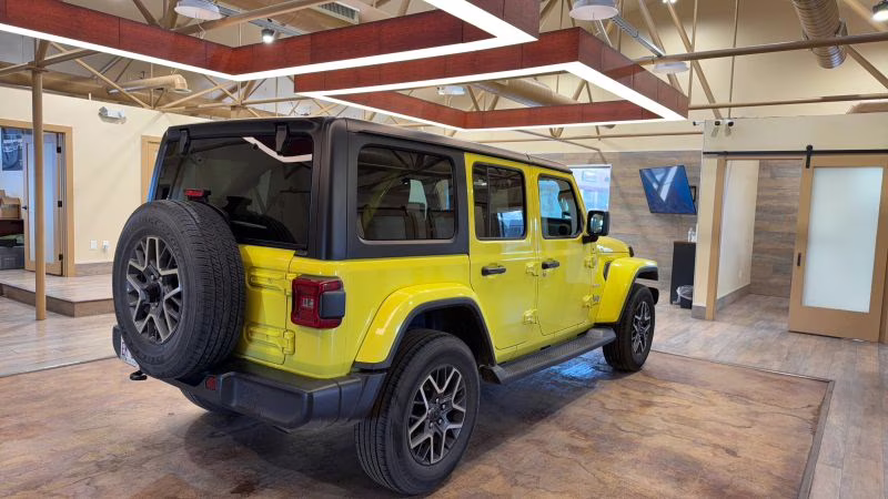 2024 Yellow Jeep Wrangler 4 Door Sahara Sport Utility 4D 4X4