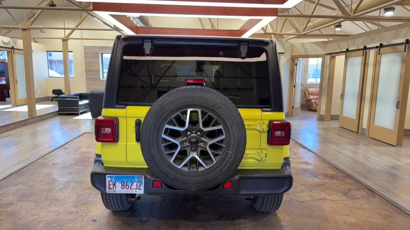 2024 Yellow Jeep Wrangler 4 Door Sahara Sport Utility 4D 4X4