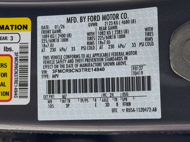 2026 Carbonized Gray Metallic Ford Bronco Sport Outer Banks 4X4 SUV