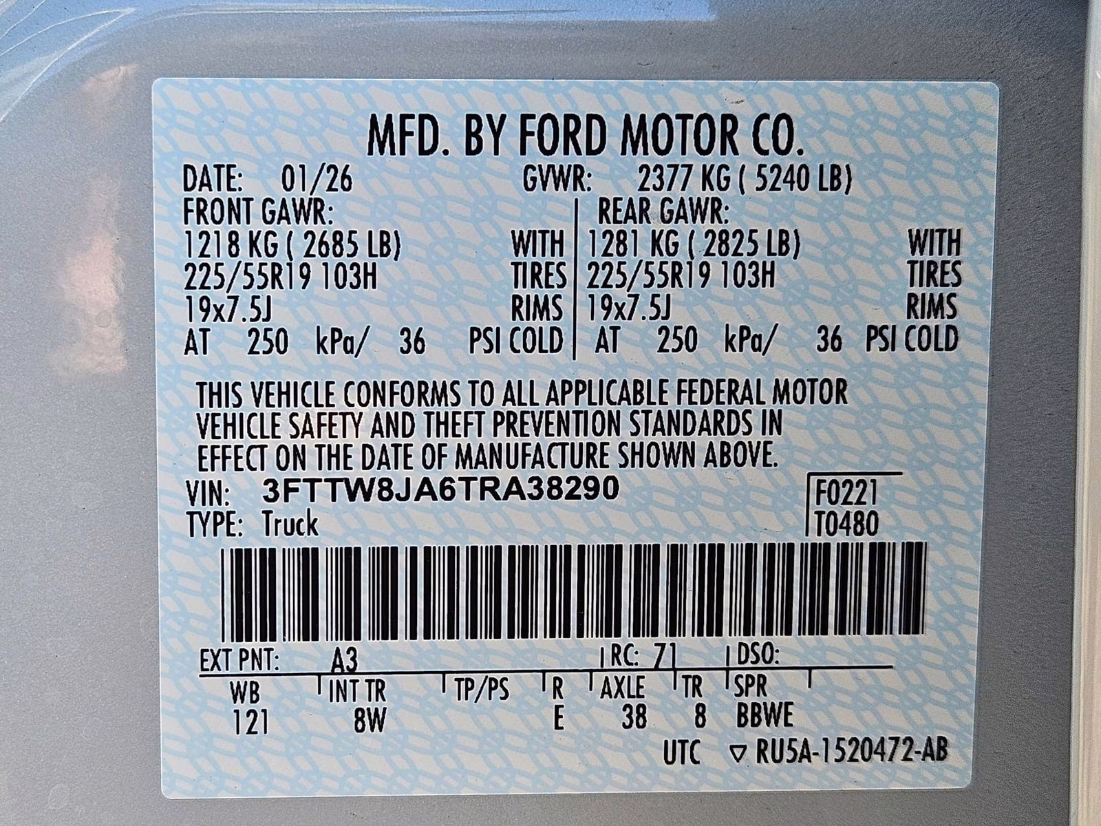 2026 White Metallic Ford Maverick XLT AWD Truck