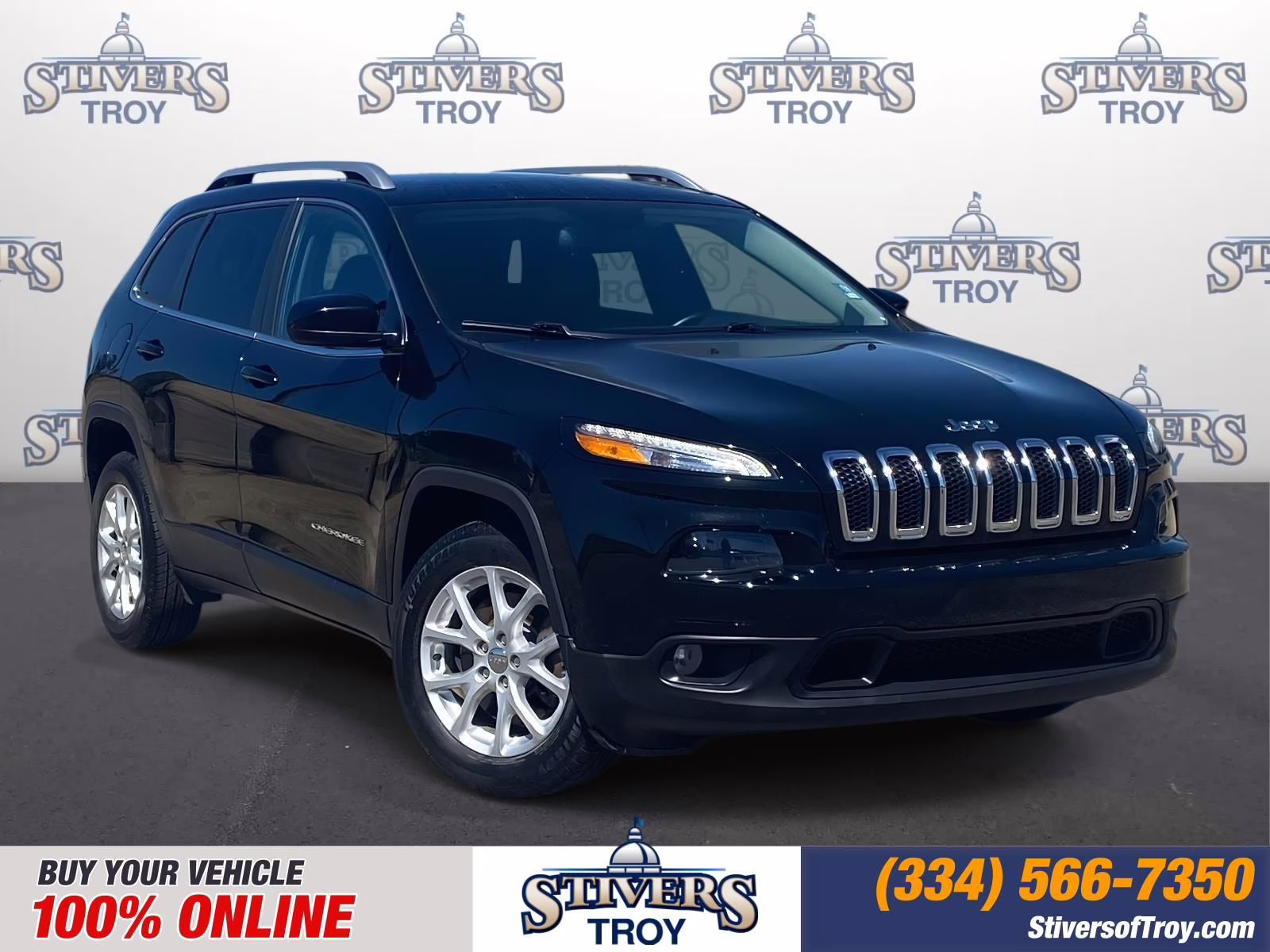 2018 Diamond Black Crystal Pearlcoat Jeep Cherokee Latitude Plus FWD SUV