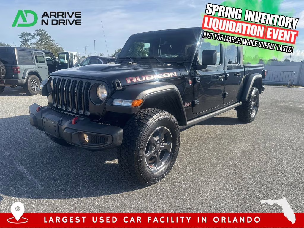 2022 Black Clearcoat Jeep Gladiator Rubicon 4X4 Truck