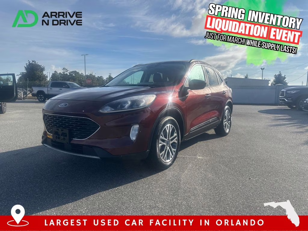 2021 Maroon Ford Escape SEL AWD SUV