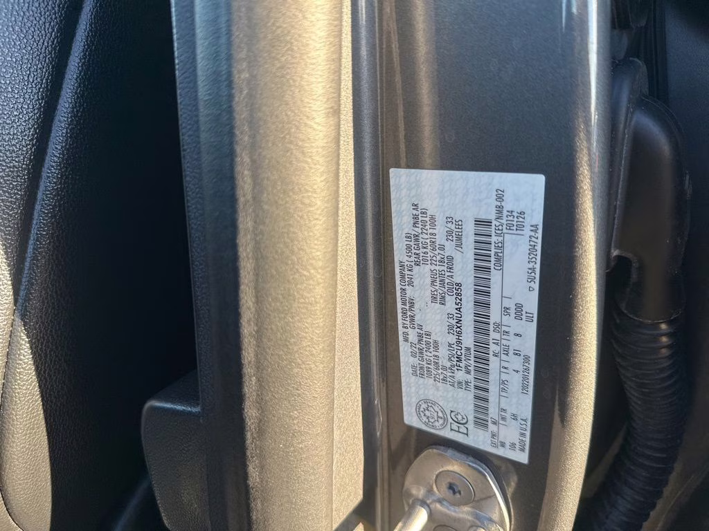 2022 Gray Ford Escape SEL AWD SUV