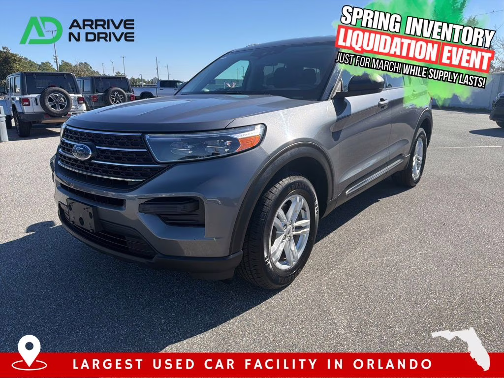 2021 Black Ford Explorer XLT 4X4 SUV