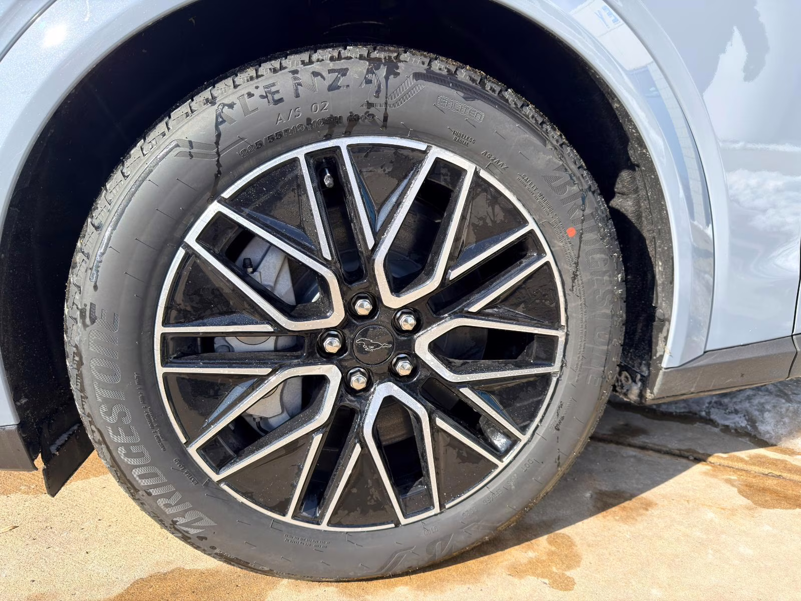 2025 Glacier Gray Metallic Tri-Coat Ford Mustang Mach-E Premium AWD SUV