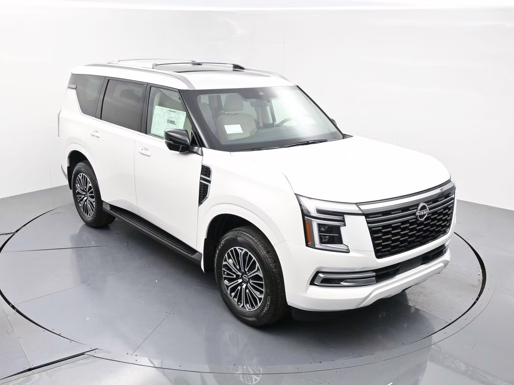 2026 Aspen White Tricoat Nissan Armada Platinum RWD SUV