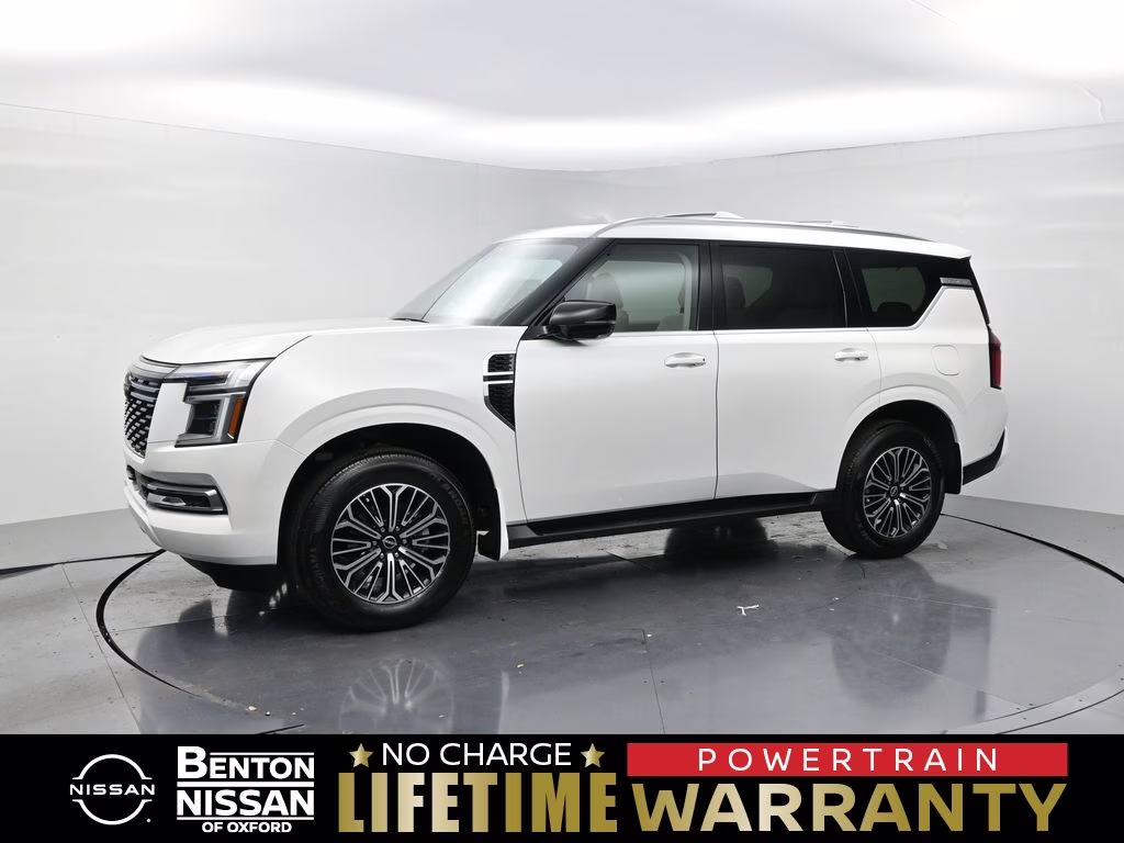 2026 Aspen White Tricoat Nissan Armada Platinum RWD SUV