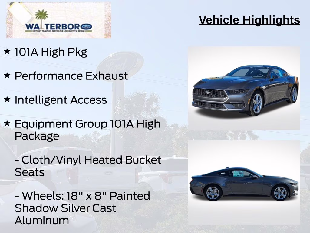 2026 Carbonized Gray Metallic Ford Mustang EcoBoost RWD Coupe