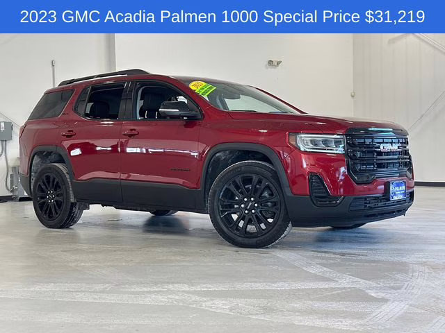2023 Volcanic Red Tintcoat GMC Acadia SLE AWD SUV