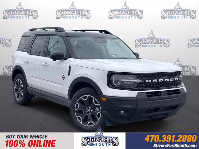 2025 Oxford White Ford Bronco Sport Outer Banks 4X4 SUV