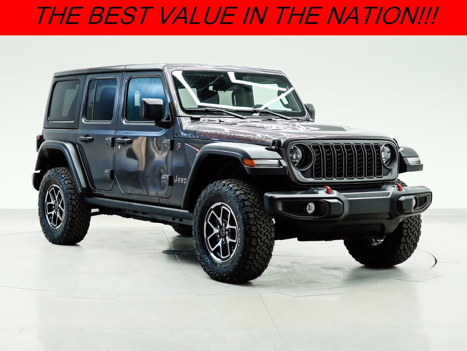 2025 Granite Crystal Metallic Jeep Wrangler Rubicon 4X4 SUV