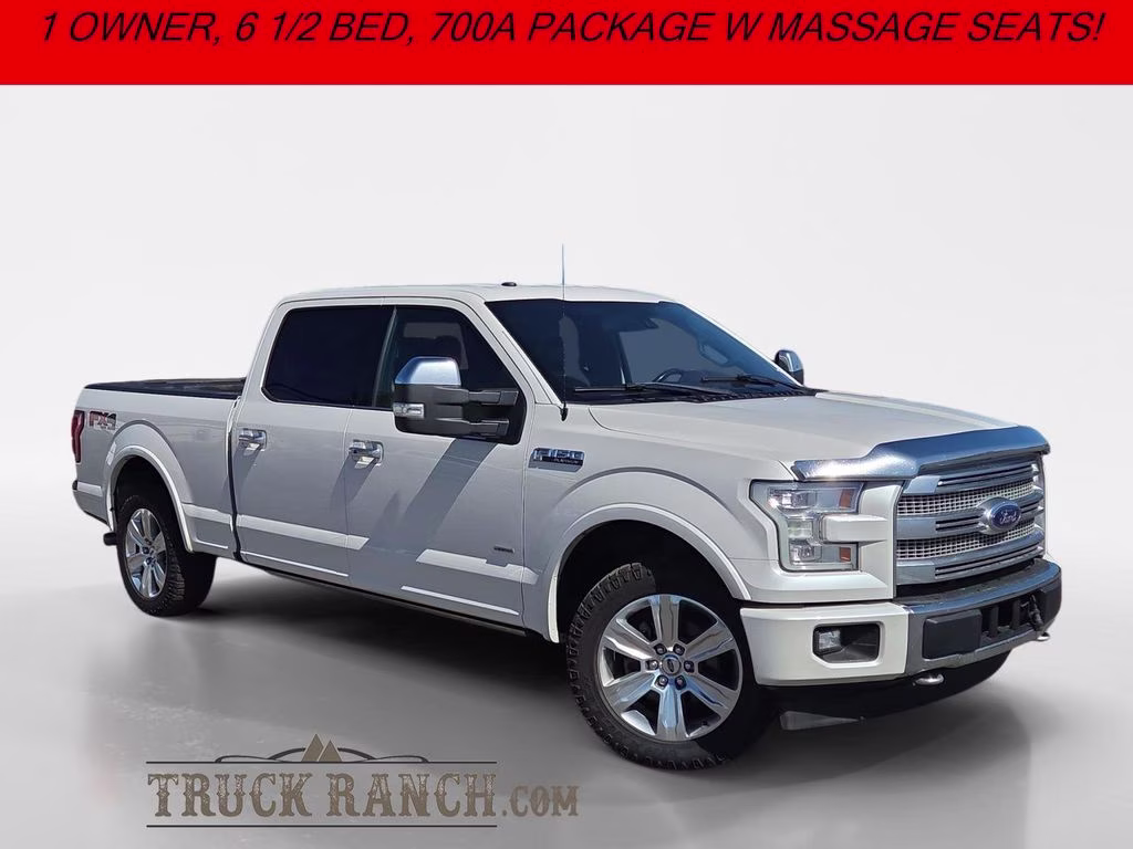 2017 White Ford F-150 Platinum 4X4 Truck