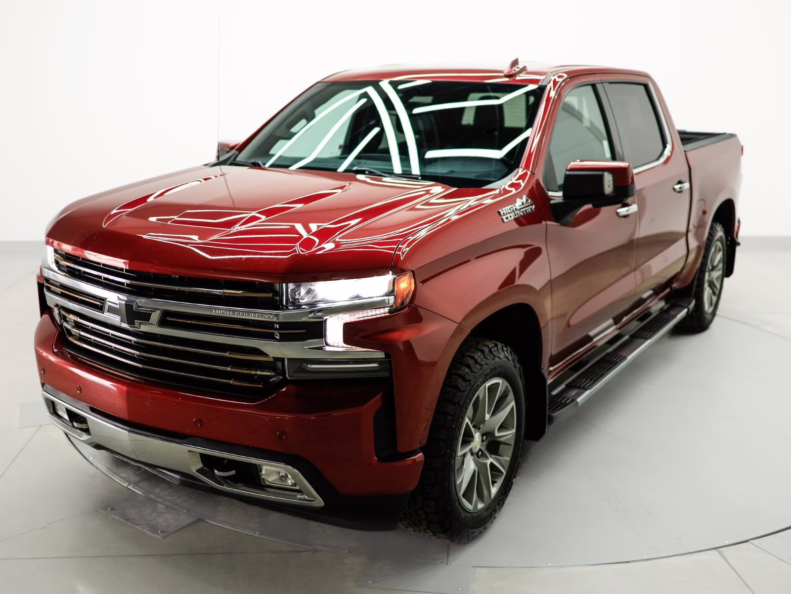 2021 Cherry Red Tintcoat Chevrolet Silverado 1500 High Country 4X4 Truck