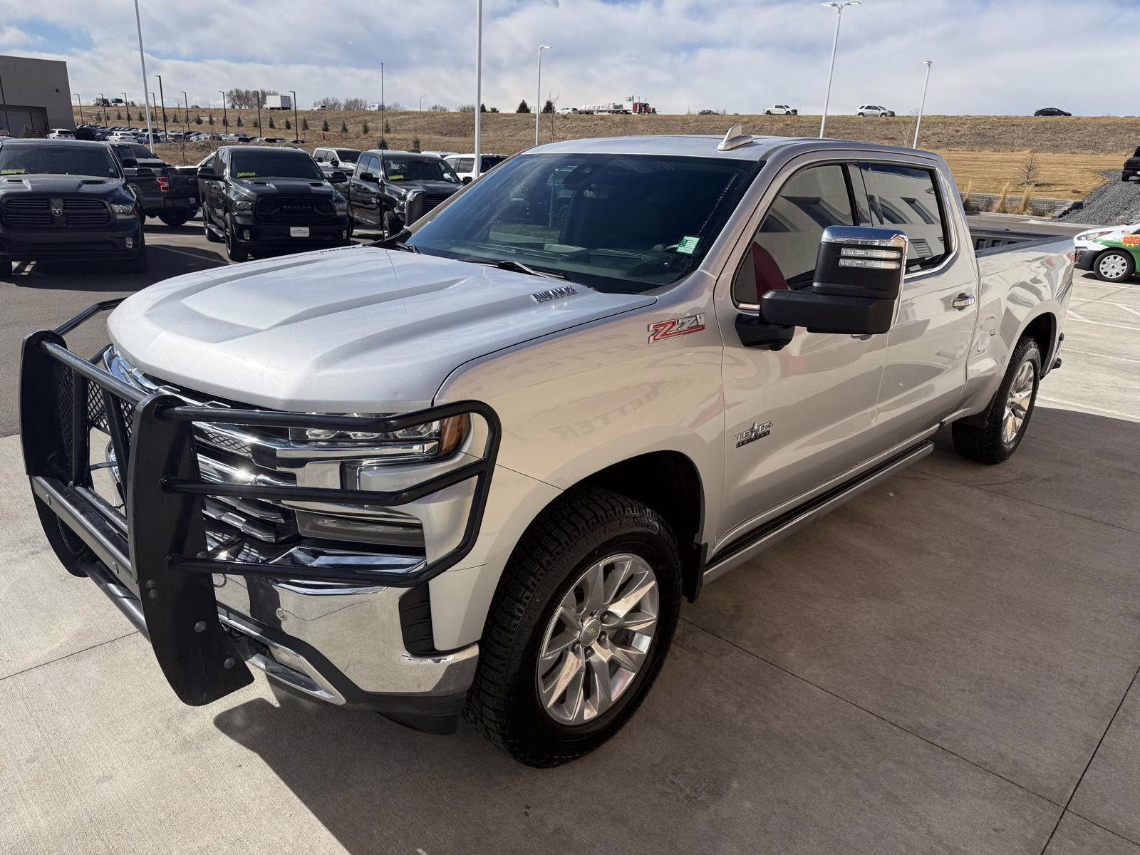 2021 Silver Ice Metallic Chevrolet Silverado 1500 LTZ 4X4 Truck