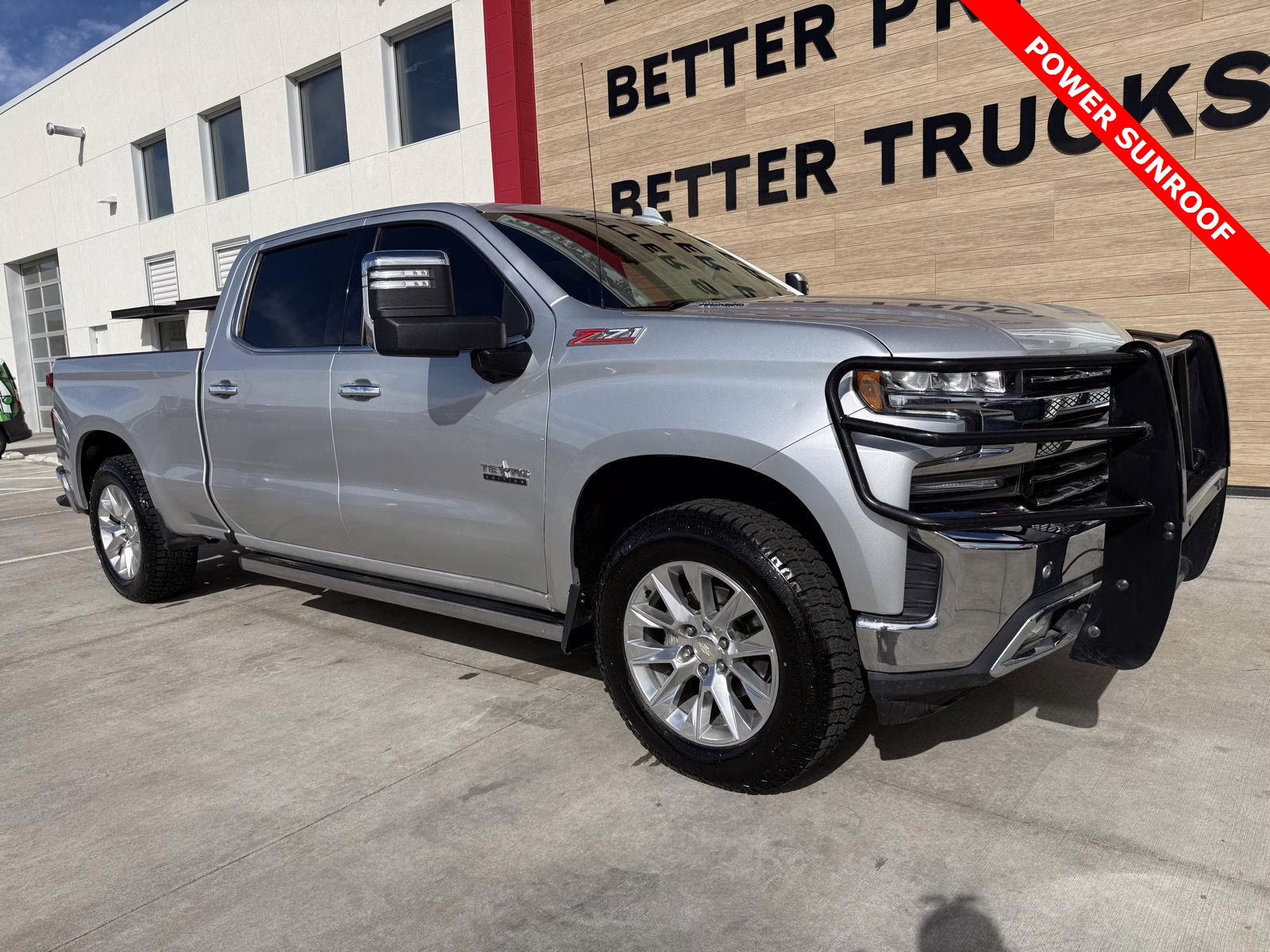 2021 Silver Ice Metallic Chevrolet Silverado 1500 LTZ 4X4 Truck