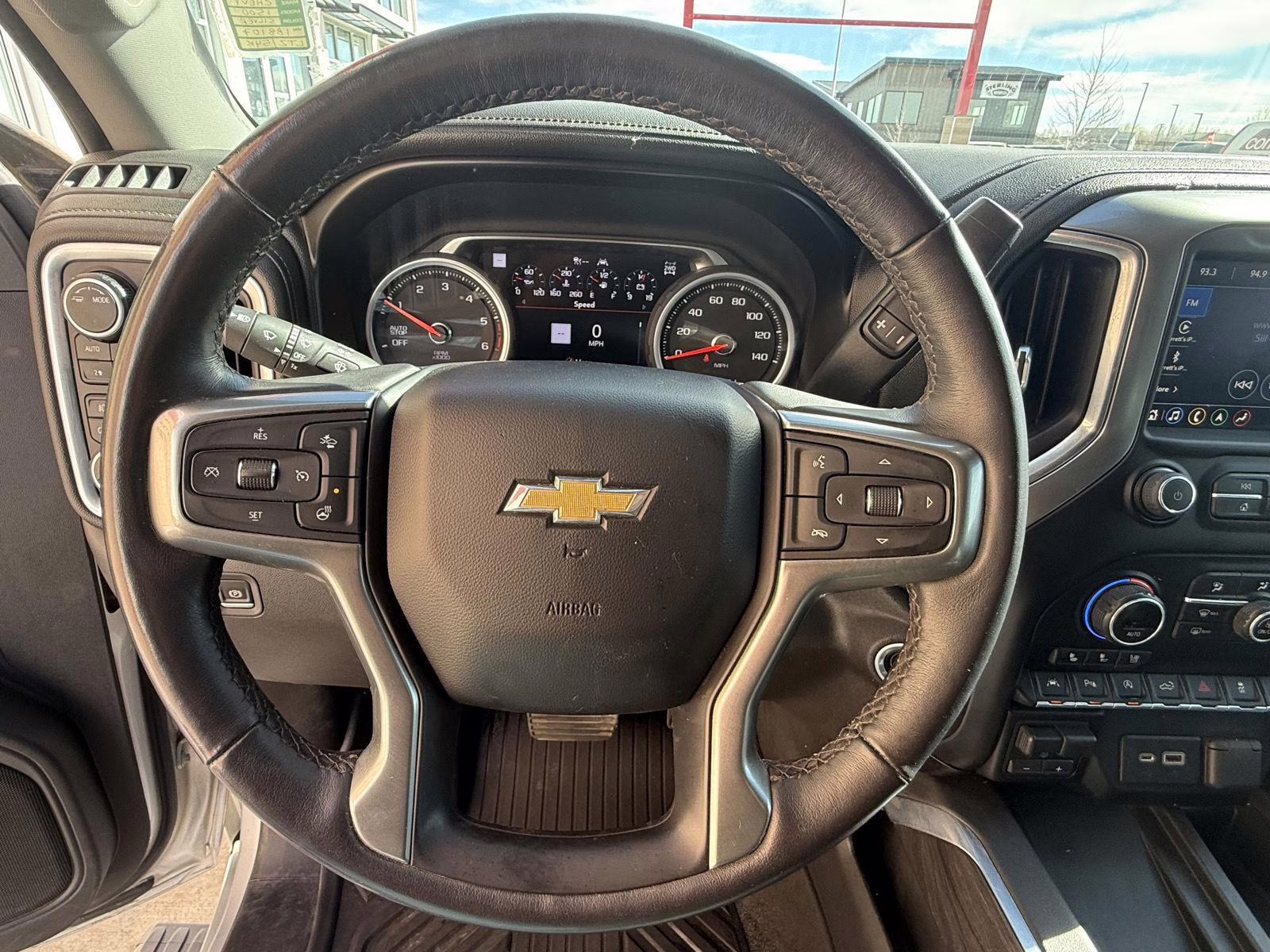 2021 Silver Ice Metallic Chevrolet Silverado 1500 LTZ 4X4 Truck