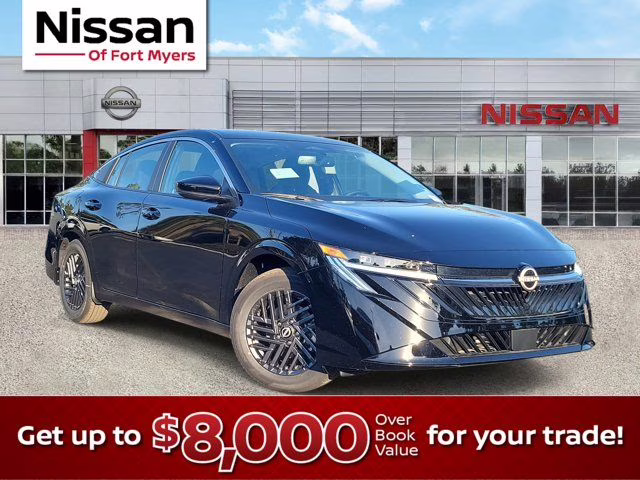 2026 Super Black Nissan Sentra SV FWD Sedan