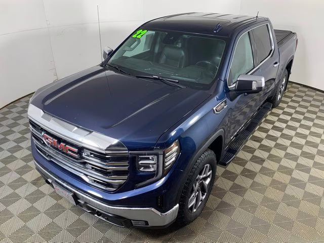 2022 Pacific Blue Metallic GMC Sierra 1500 SLT 4X4 Truck