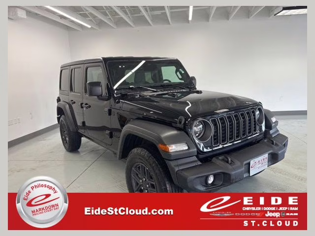 2026 Black Clearcoat Jeep Wrangler Sport S 4X4 SUV