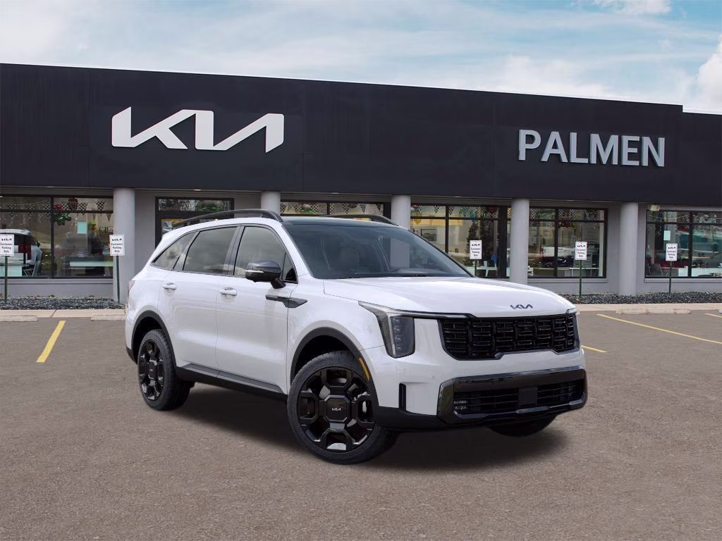 2026 Snow White Pearl Kia Sorento Hybrid X-Line SX Prestige AWD SUV