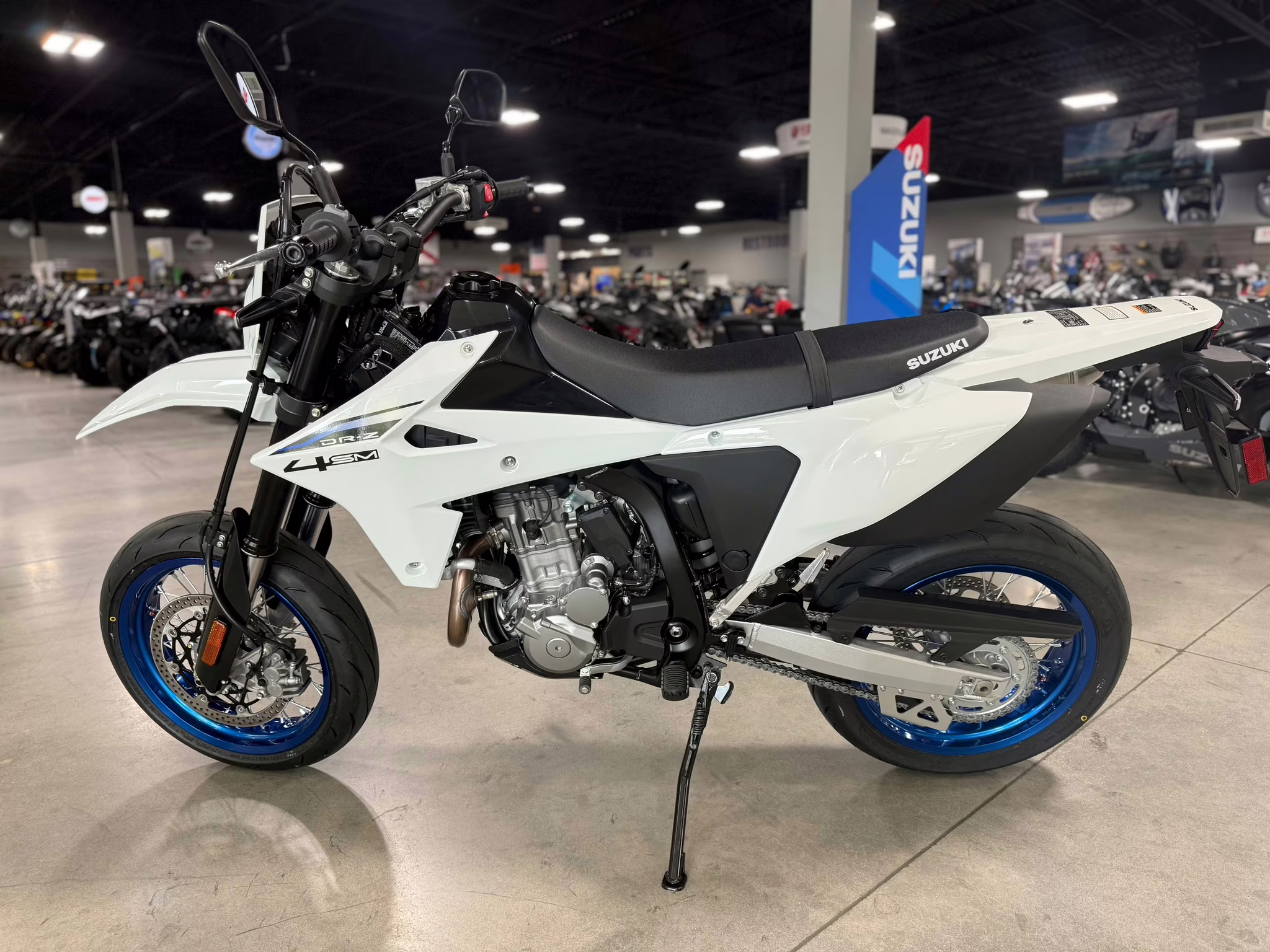 2025 WHT Suzuki DR-Z 4SM Motorcycle