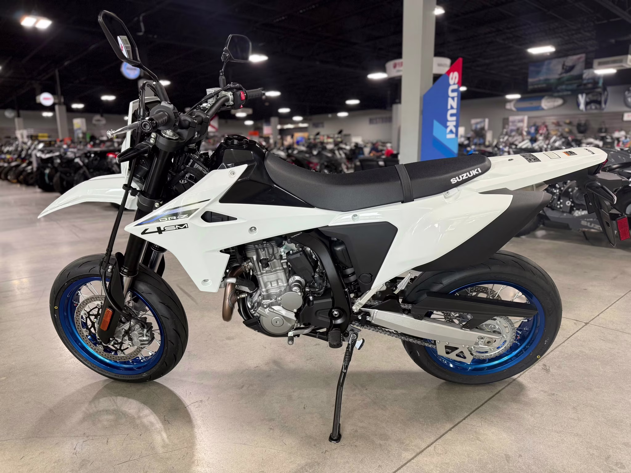 2025 WHT Suzuki DR-Z 4SM Motorcycle