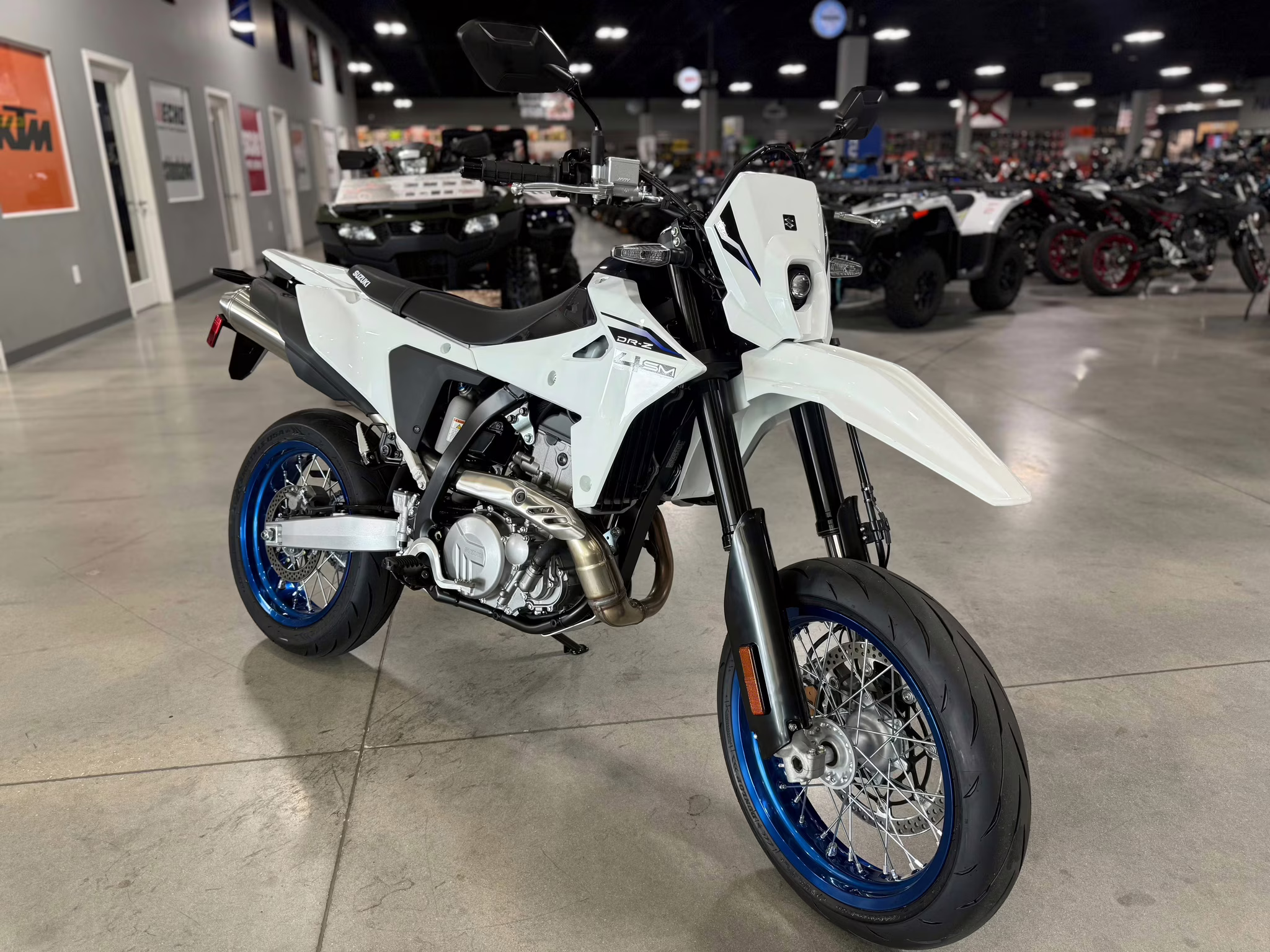 2025 WHT Suzuki DR-Z 4SM Motorcycle